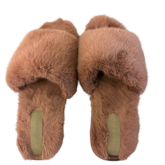 Rag & Bone - pink fuzzy slides. - Picture 3 of 5